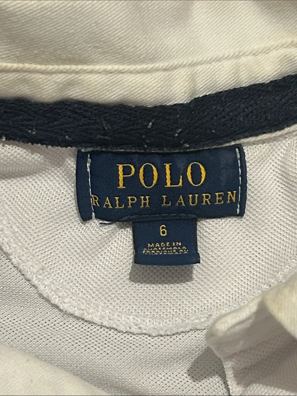 Polo Ralph Lauren Bundle - White Polo with Blue Stripe & White Shorts - Kids